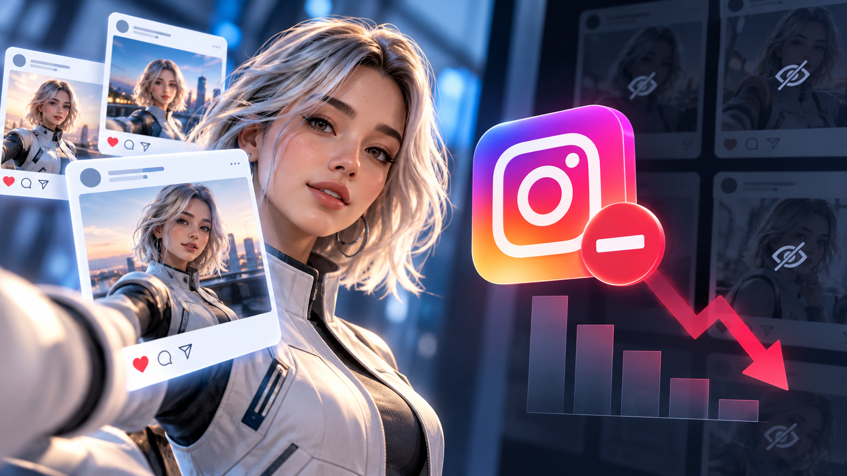 En este momento estás viendo ¿Usas personajes de IA en tus redes? Instagram te puede quitar alcance